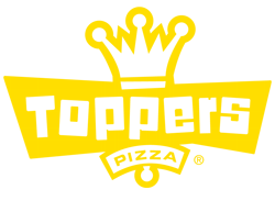 toppers pizza crown logo yellow